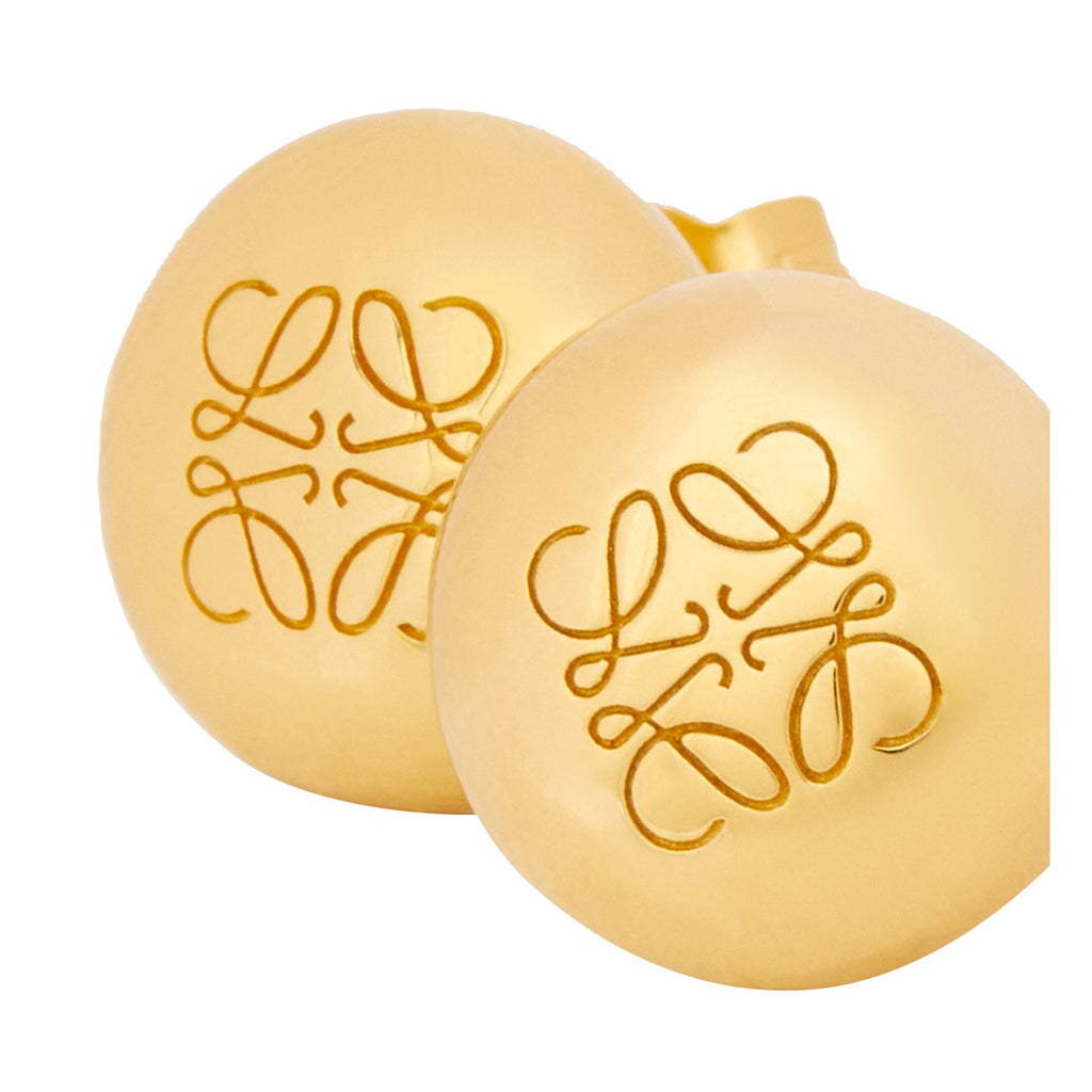 Loewe Women Anagram Pebble Stud Earrings