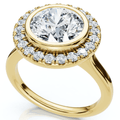 Certified 2 1/4Ct Claudia Diamond Engagement Ring 14k Gold or Platinum Lab Grown