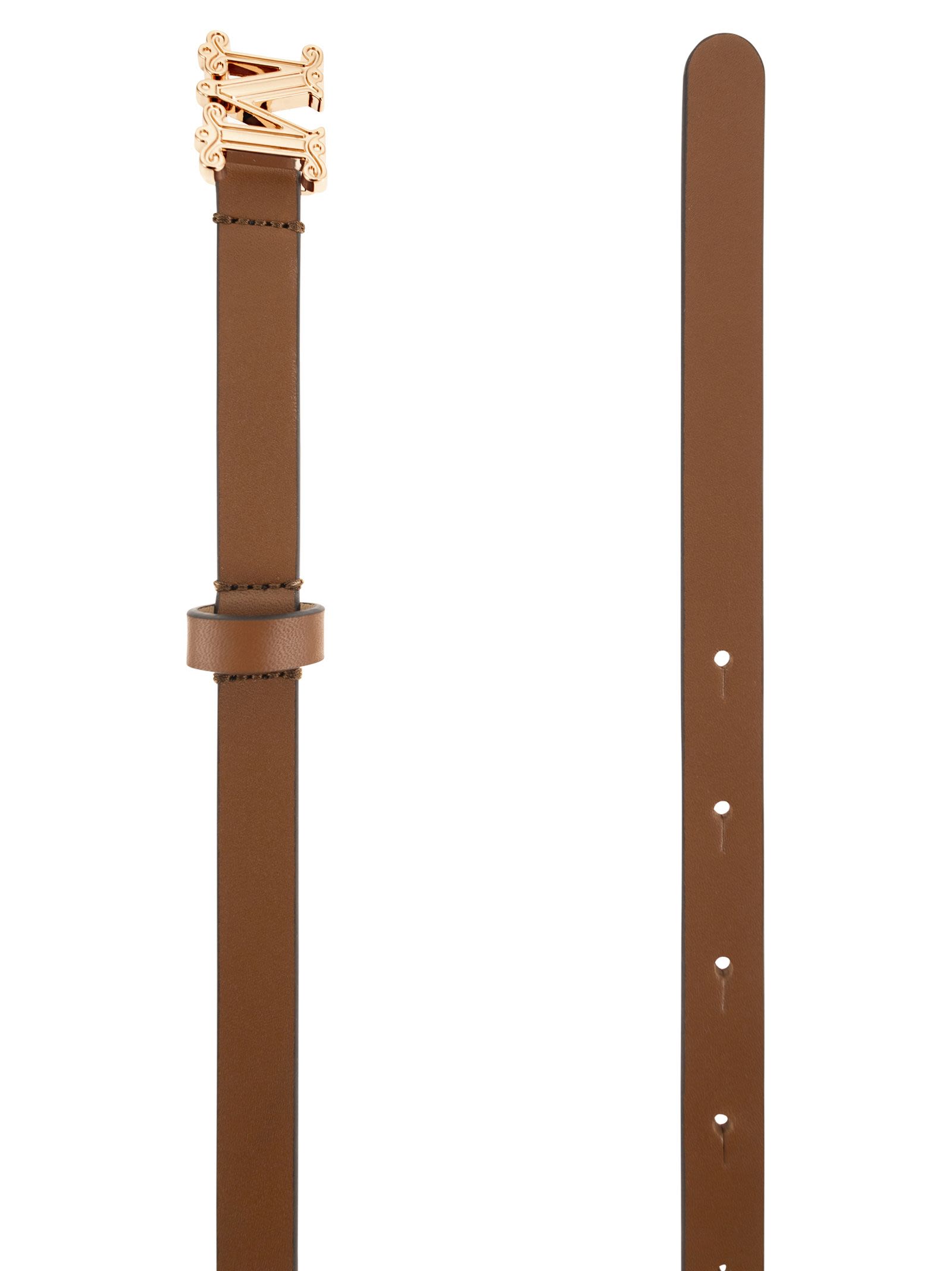 Max Mara Women Mgraziata15 - Monogram Leather Belt