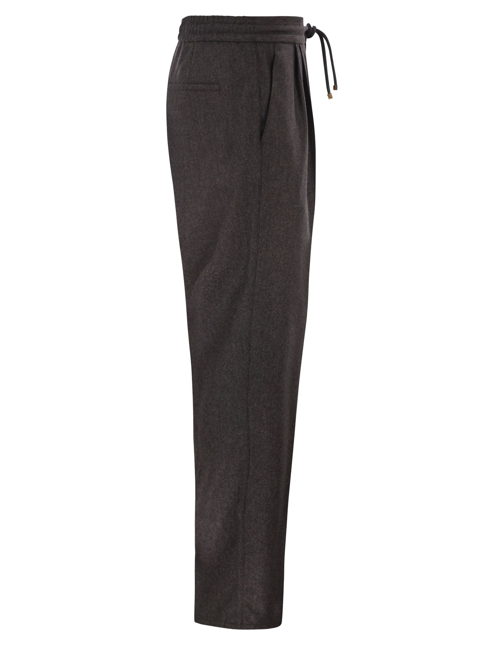 Brunello Cucinelli Men Tailored Jogger Trousers In Virgin Wool