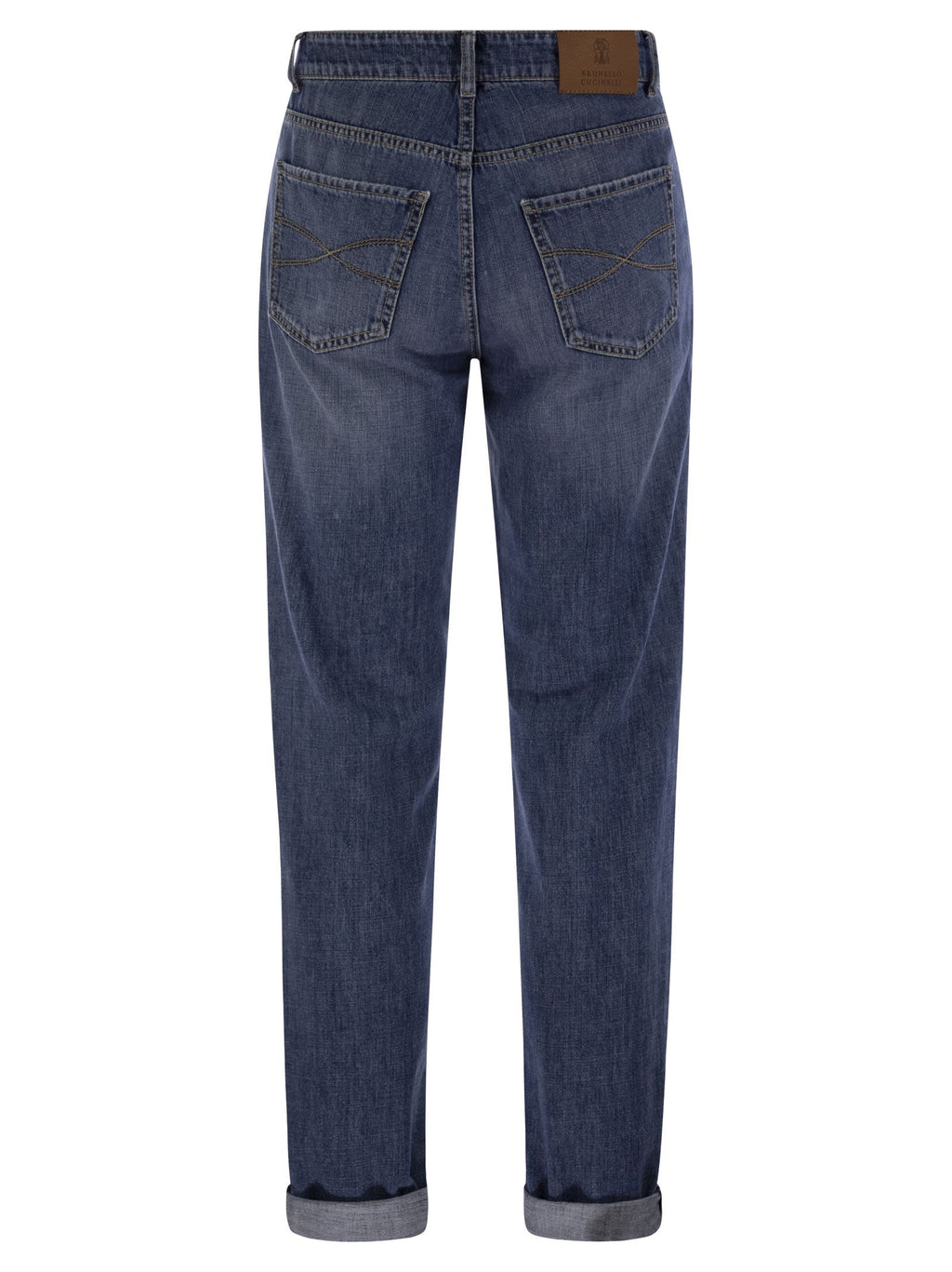 Brunello Cucinelli Men Five-Pocket Traditional Fit Trousers In Lightweight Denim