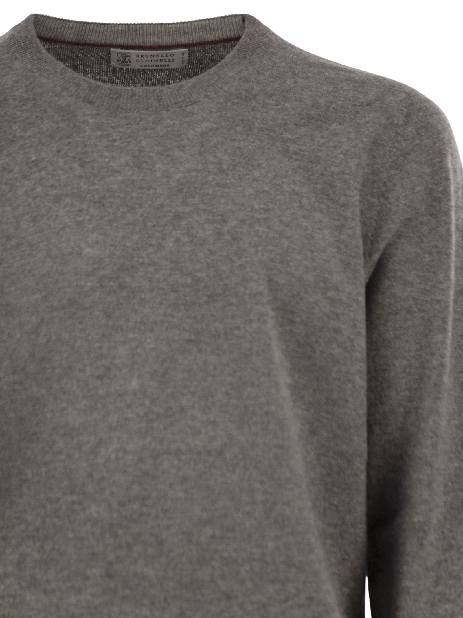 Brunello Cucinelli Men Pure Cashmere Crew-Neck Sweater