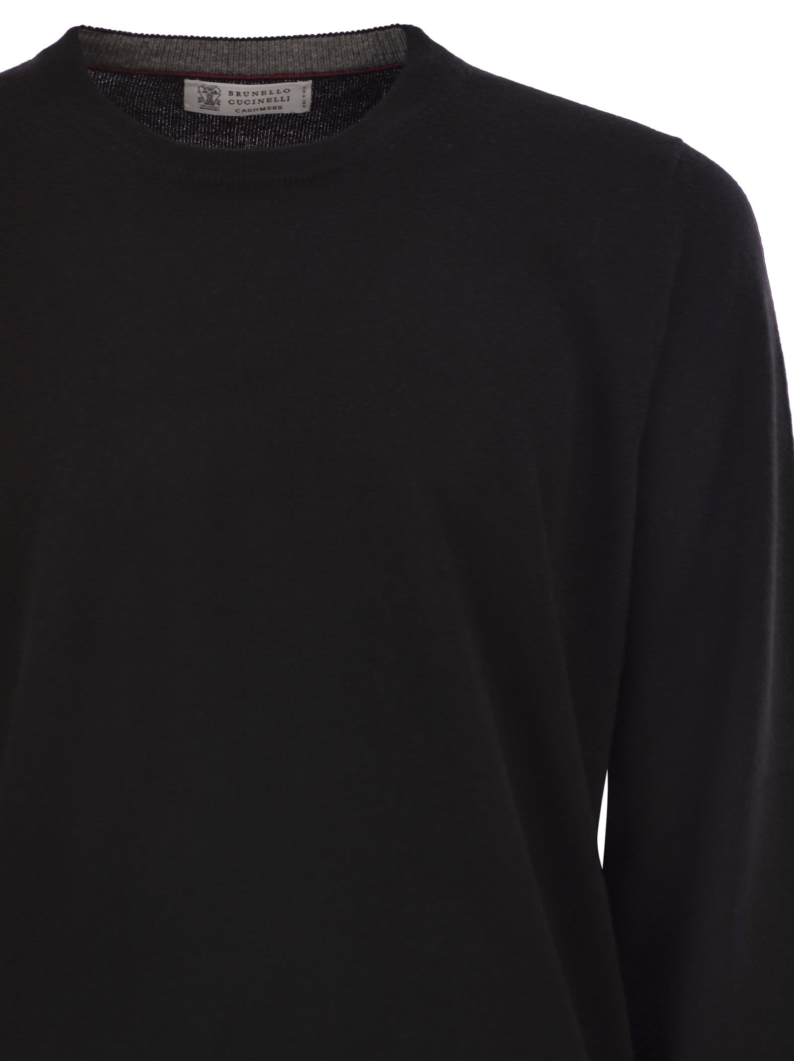 Brunello Cucinelli Men Pure Cashmere Crew-Neck Sweater
