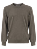 Brunello Cucinelli Men Pure Cashmere Crew-Neck Sweater