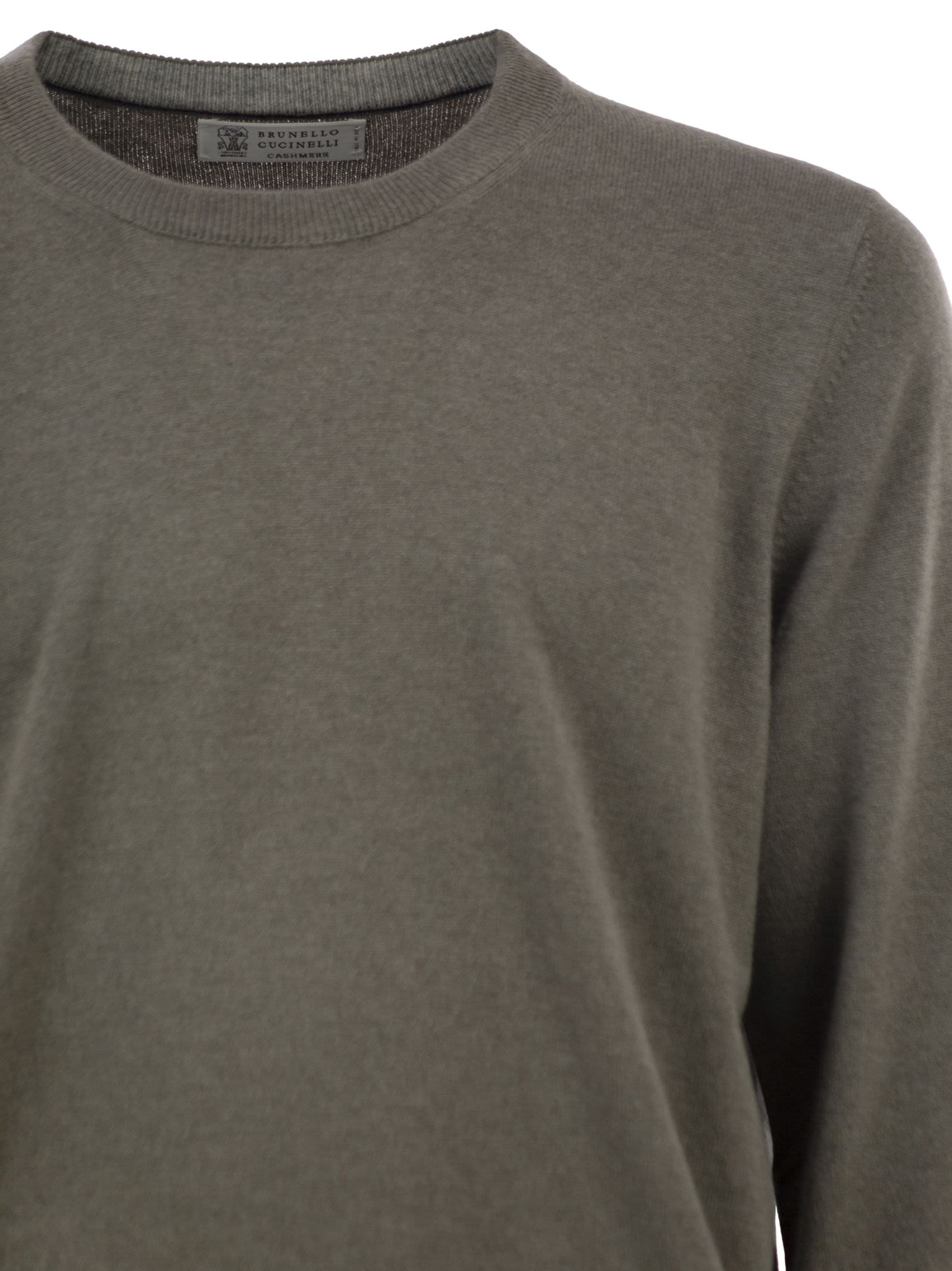 Brunello Cucinelli Men Pure Cashmere Crew-Neck Sweater