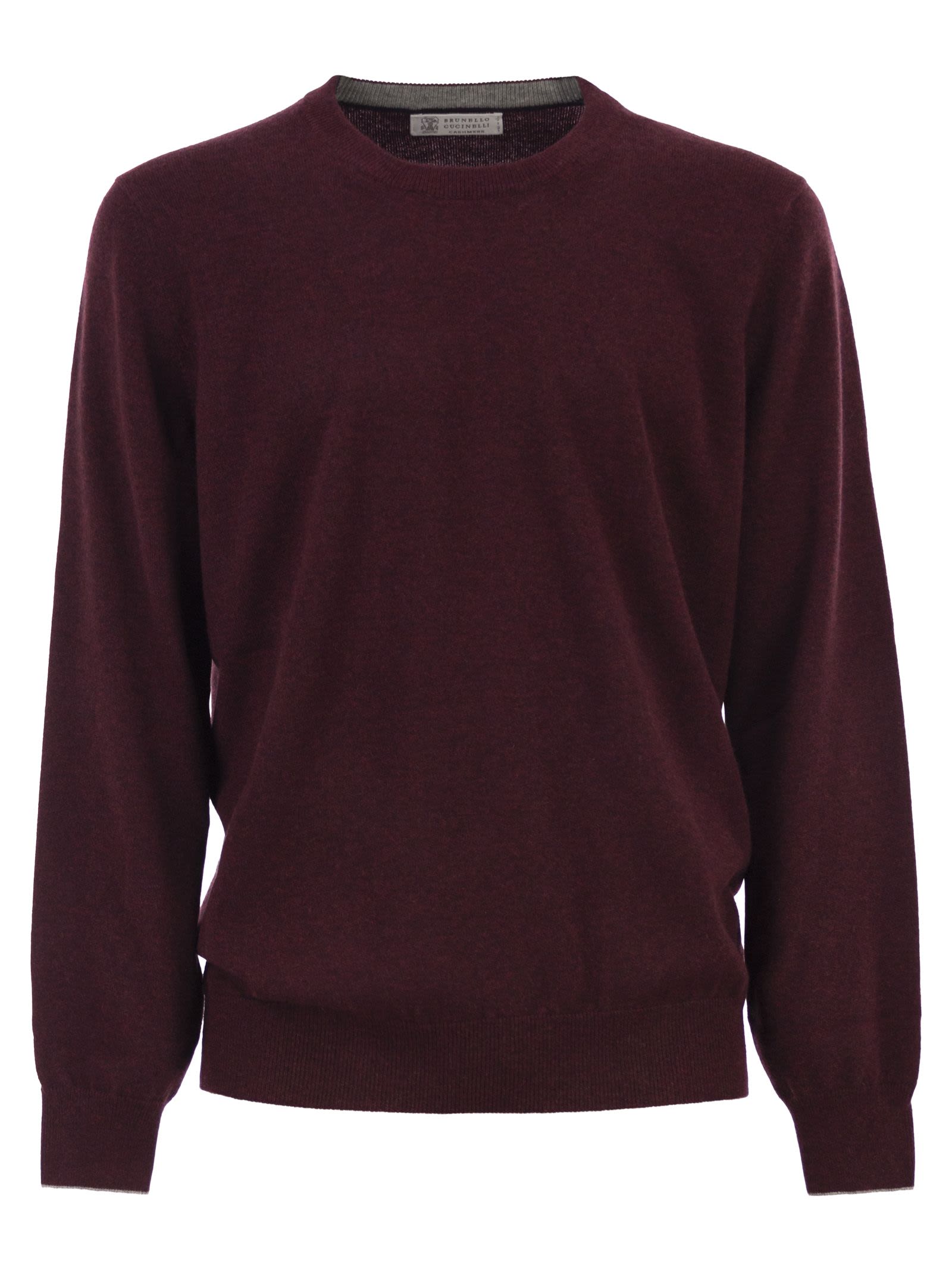 Brunello Cucinelli Men Pure Cashmere Crew-Neck Sweater