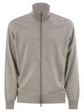 Brunello Cucinelli Men High-Necked Cashmere Cardigan With Zip
