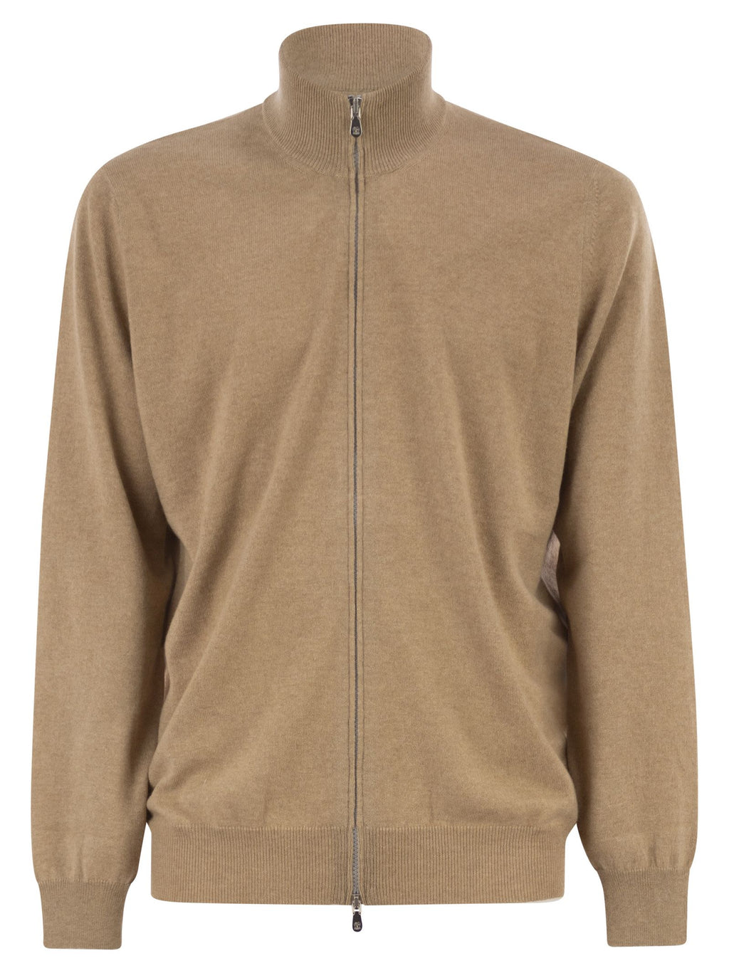 Brunello Cucinelli Men High-Necked Cashmere Cardigan With Zip