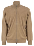 Brunello Cucinelli Men High-Necked Cashmere Cardigan With Zip