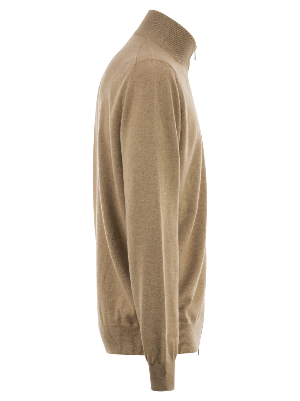 Brunello Cucinelli Men High-Necked Cashmere Cardigan With Zip