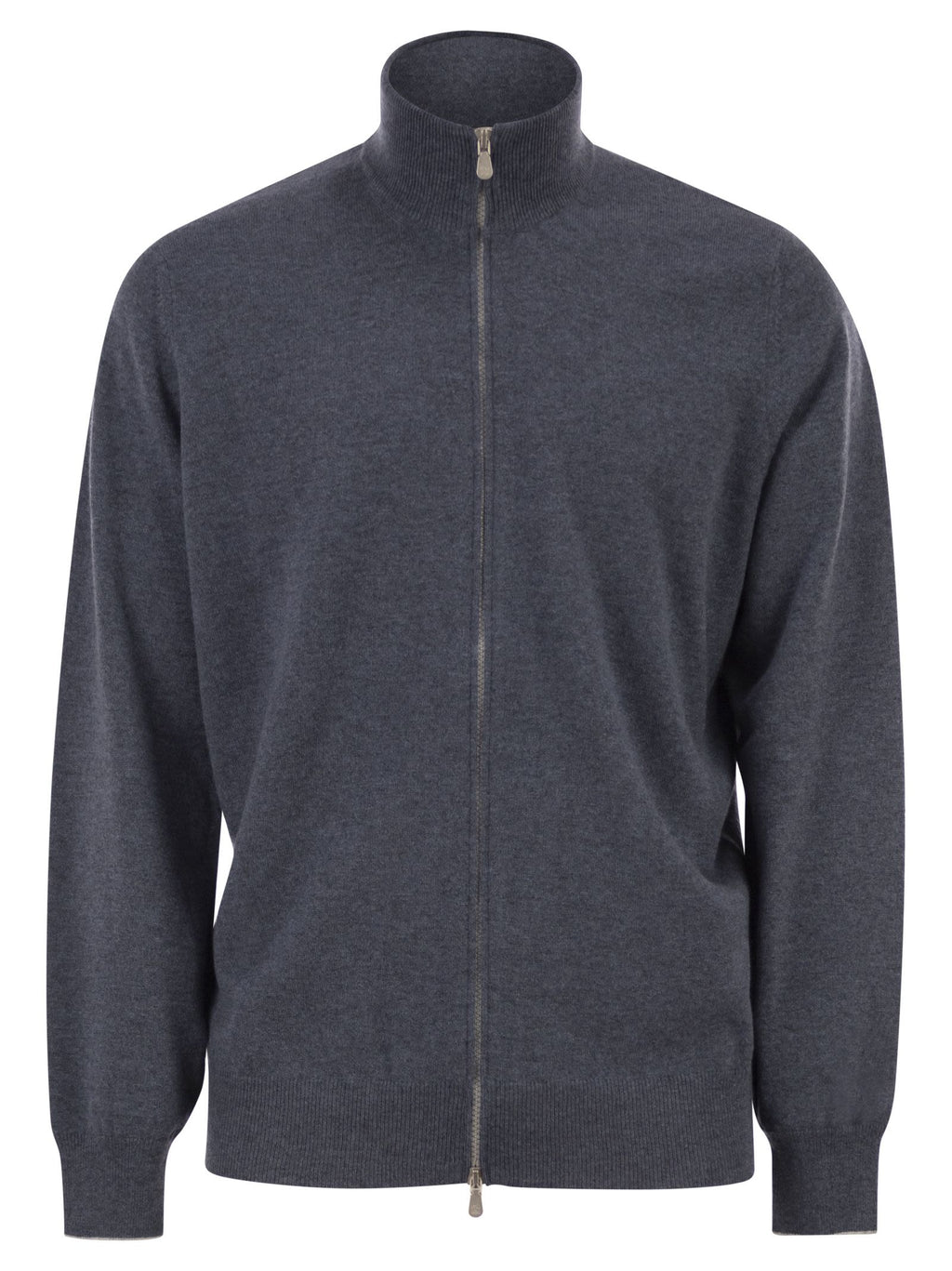 Brunello Cucinelli Men High-Necked Cashmere Cardigan With Zip