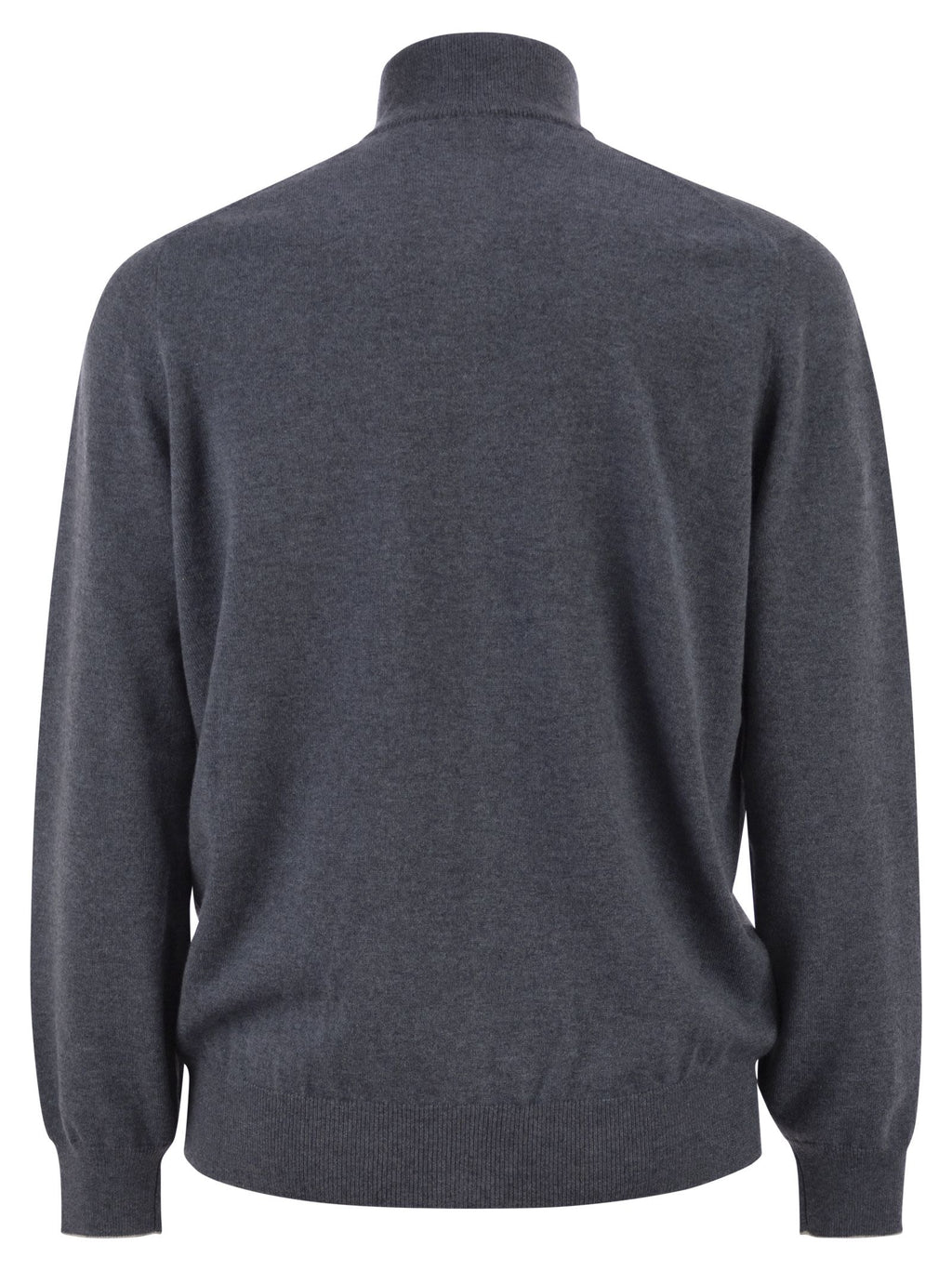 Brunello Cucinelli Men High-Necked Cashmere Cardigan With Zip