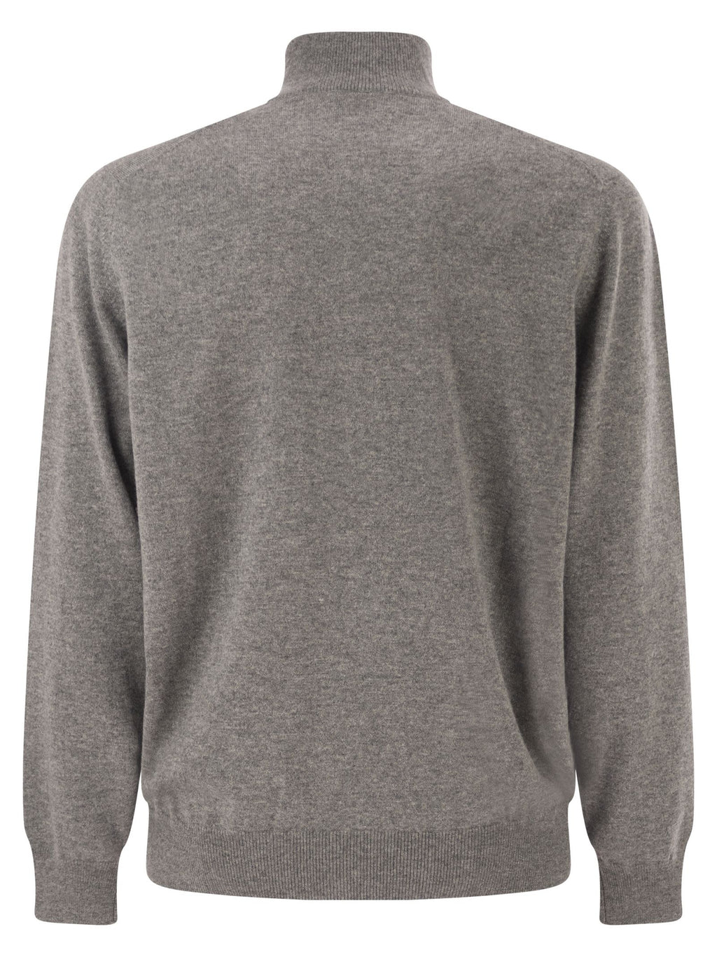 Brunello Cucinelli Men Cashmere Turtleneck Sweater With Zipper