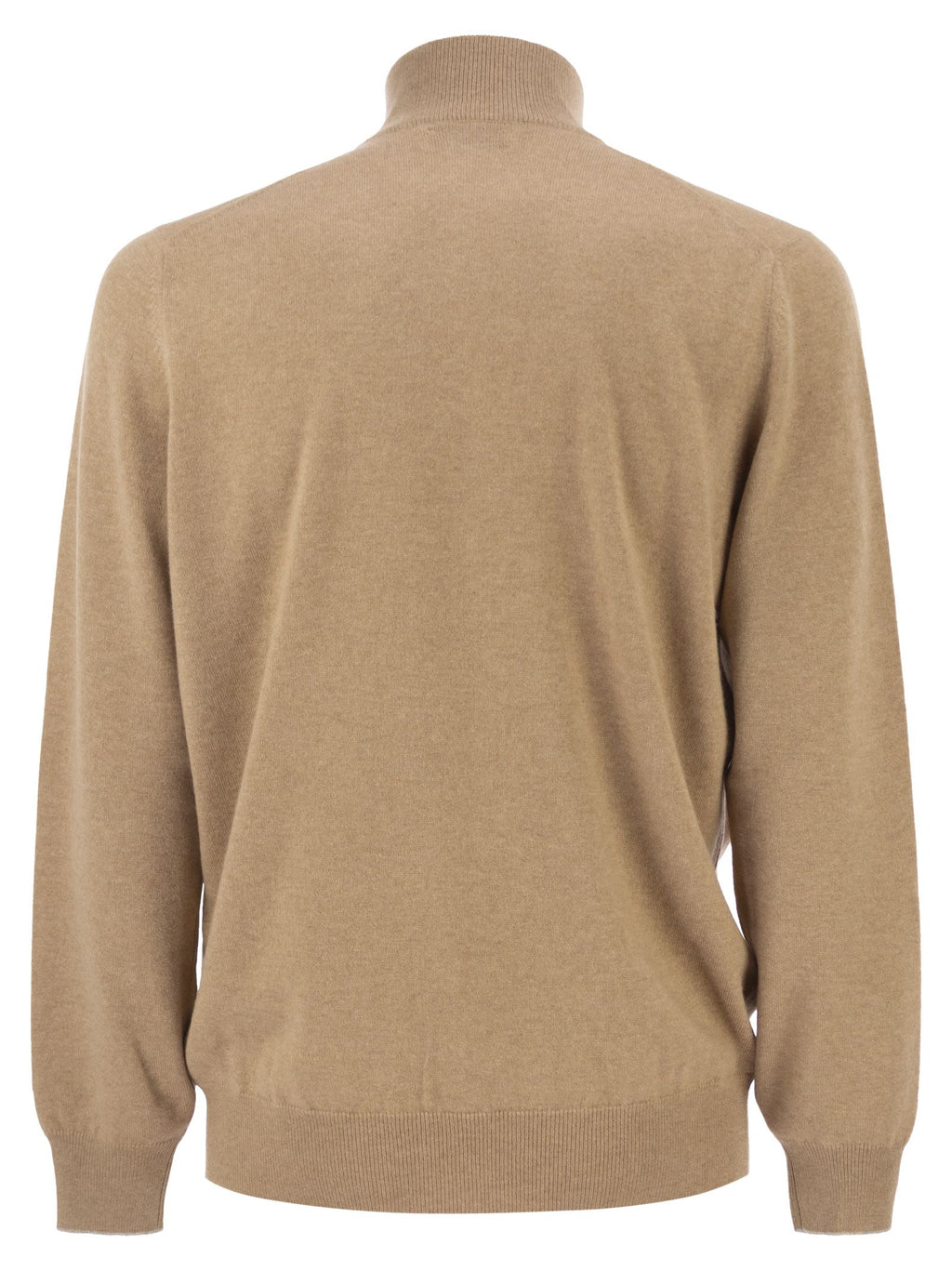 Brunello Cucinelli Men Cashmere Turtleneck Sweater With Zipper
