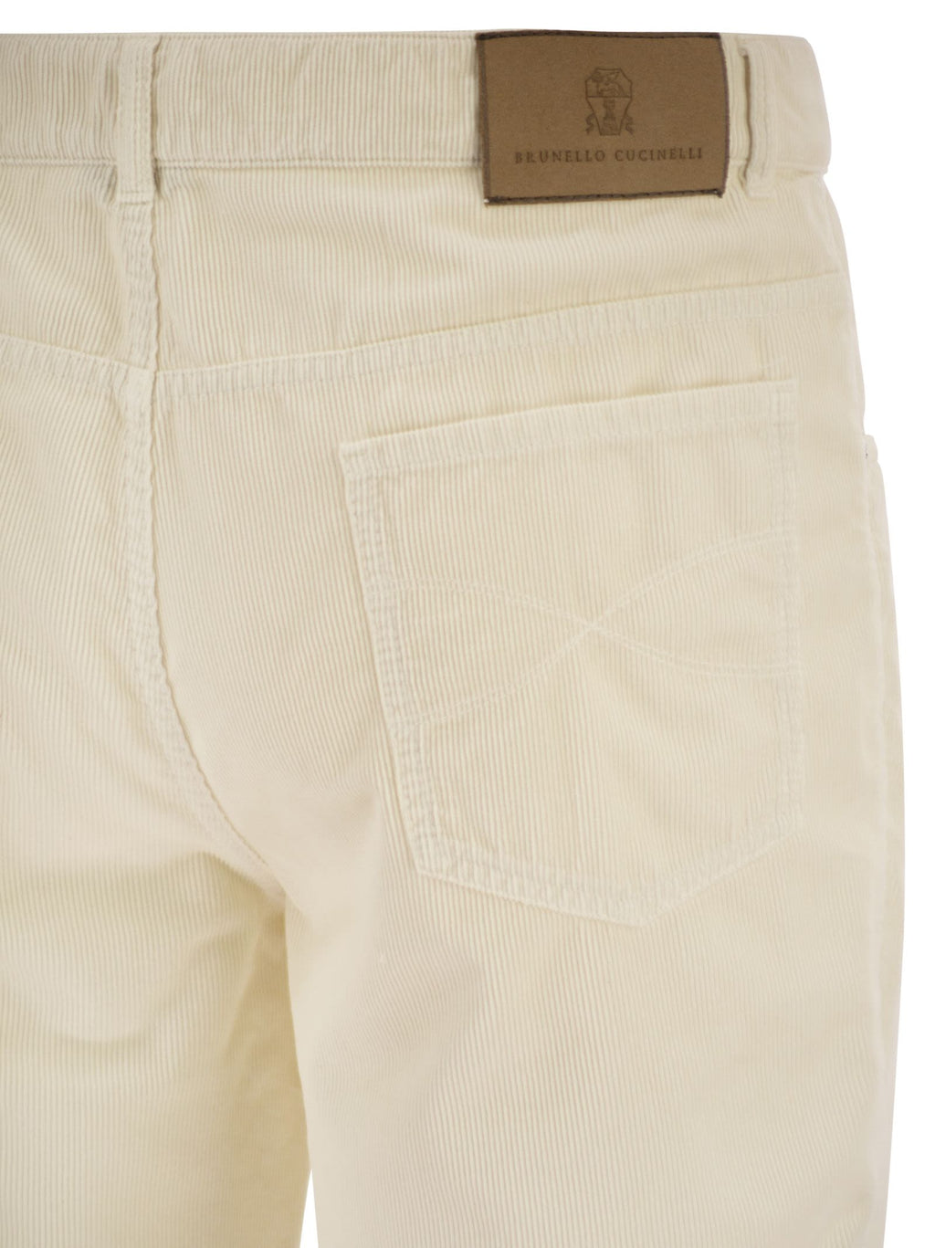 Brunello Cucinelli Men Five-Pocket Cotton Corduroy Trousers