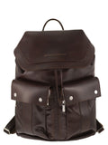 Brunello Cucinelli Men Leather Backpack With Utility Pockets