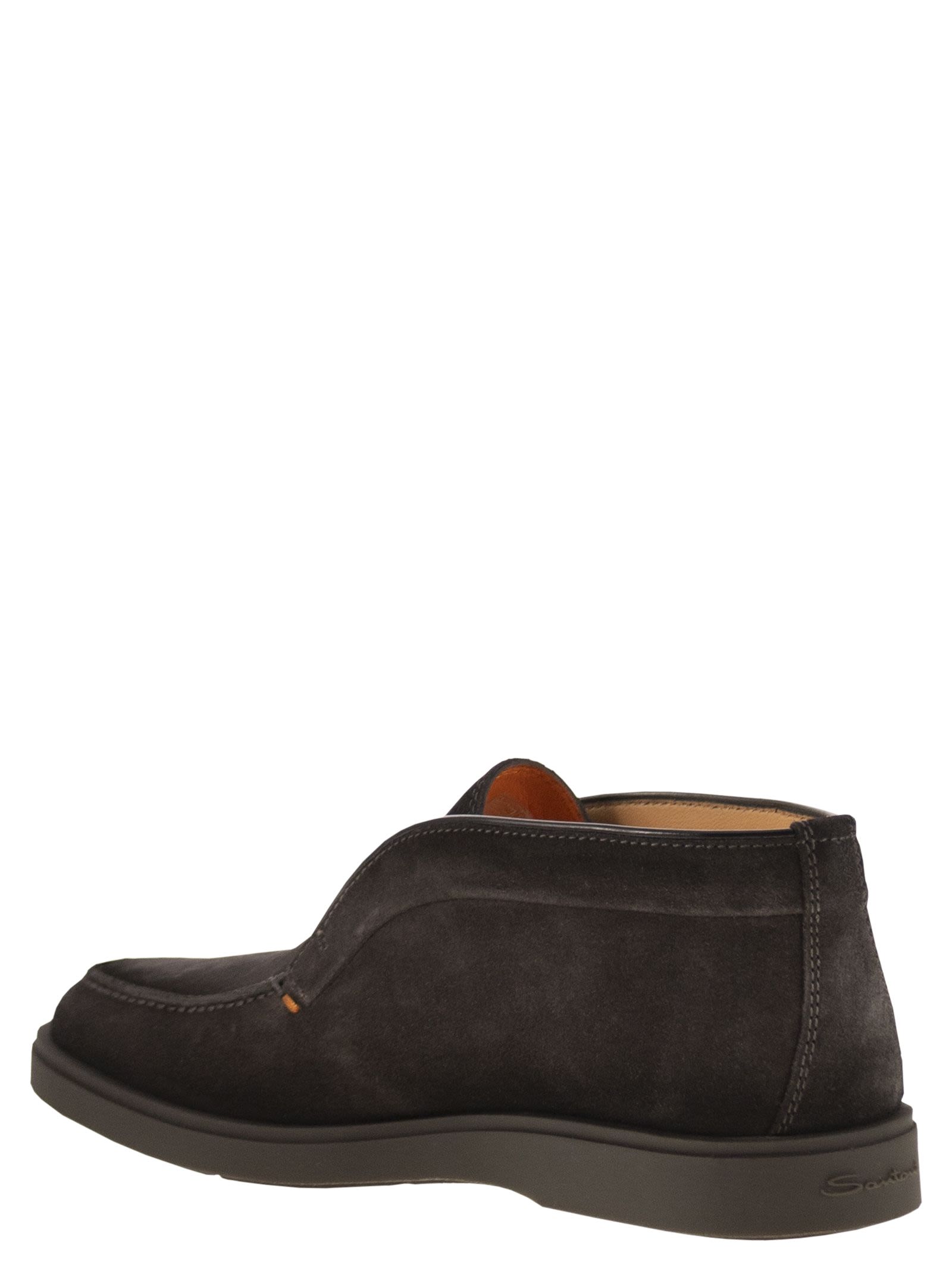 Santoni Men Suede Leather Desert Boot