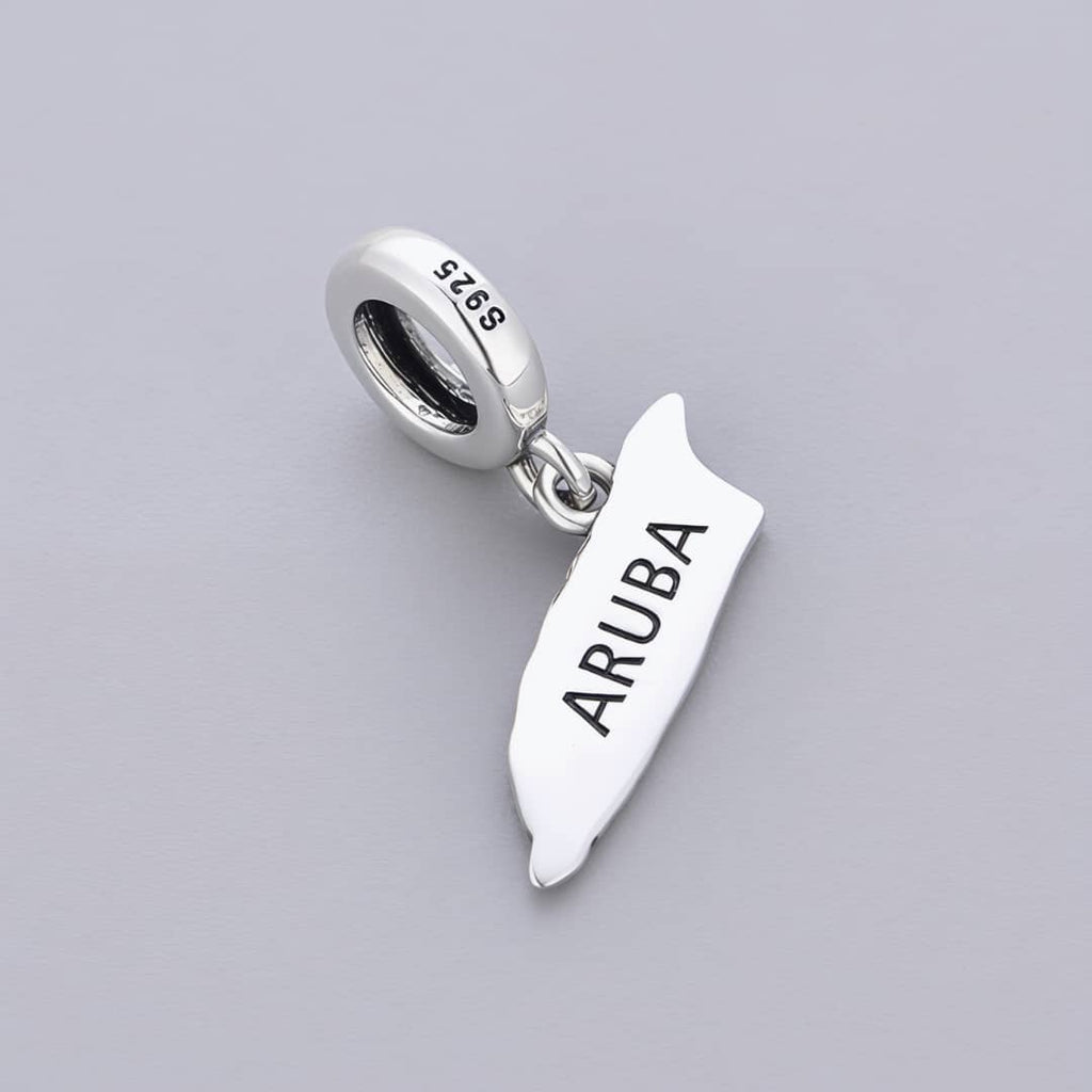 Aruba Island Flag Dangle Charm