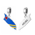 Aruba Island Flag Dangle Charm
