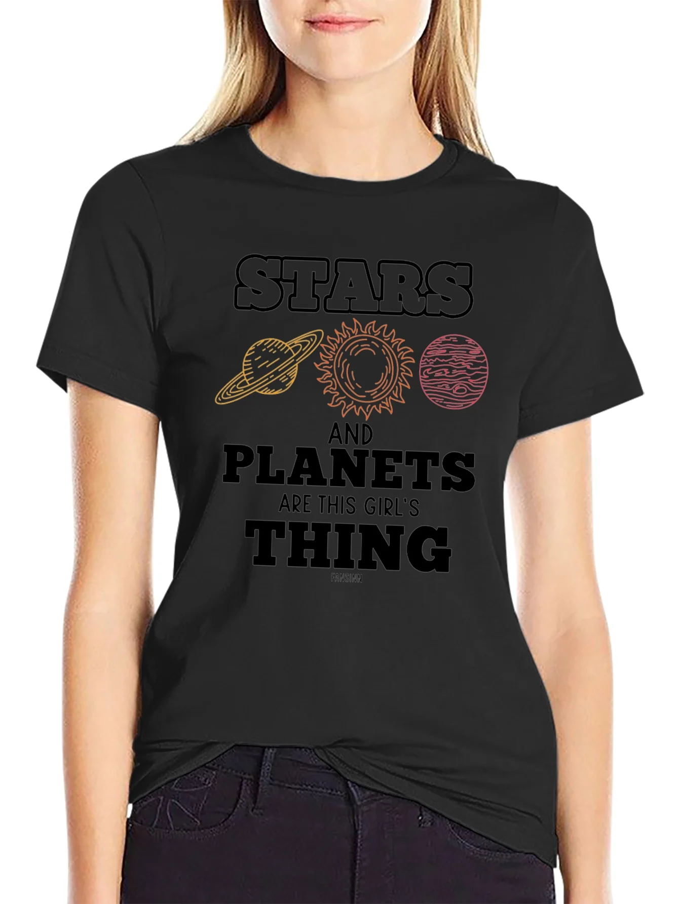 Stars & Planets T-Shirt - Space Lover Tee