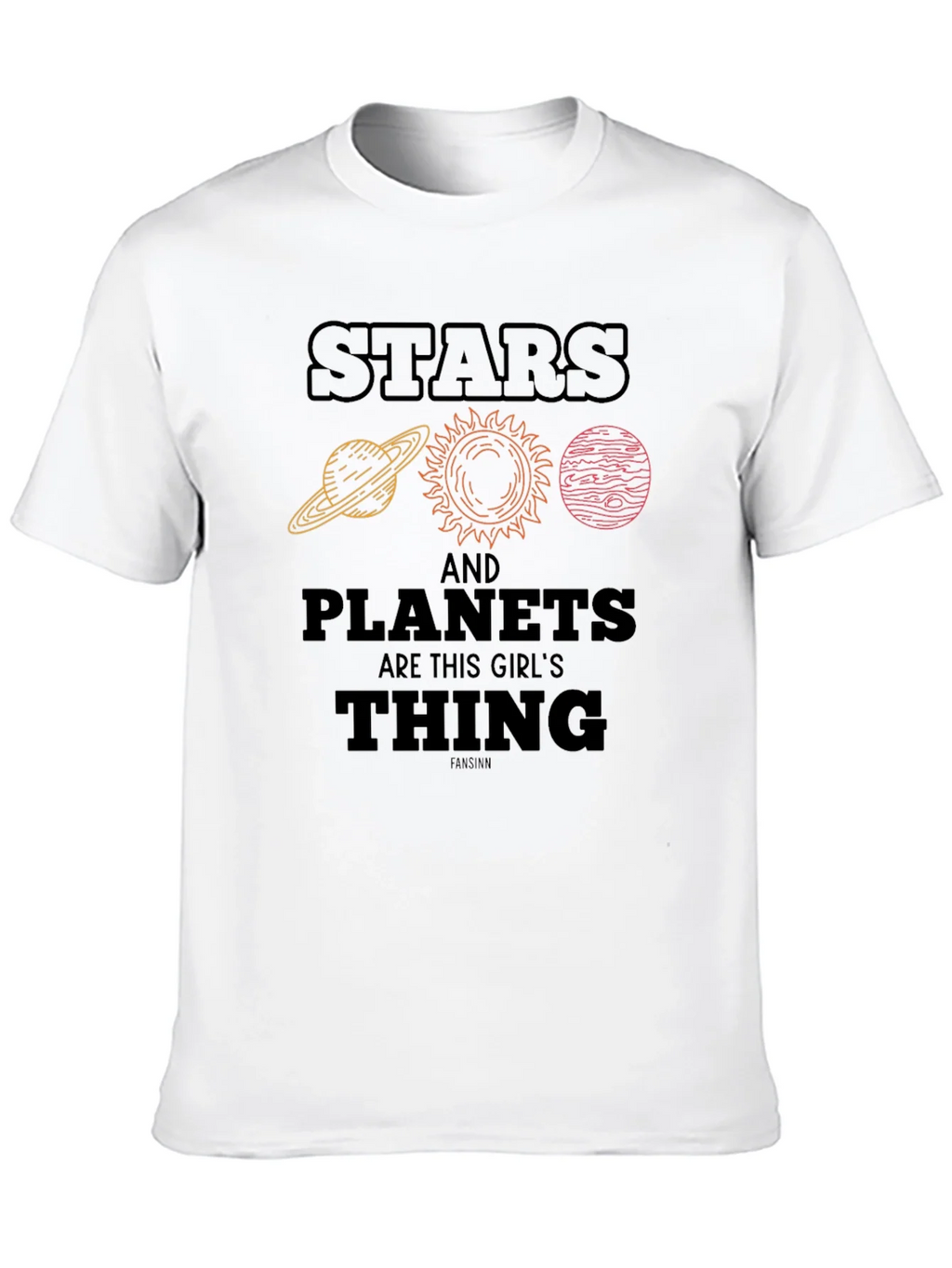 Stars & Planets T-Shirt - Space Lover Tee