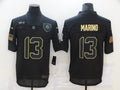 Men's Miami Dolphins #13 Dan Marino Black Game Player Jersey1
