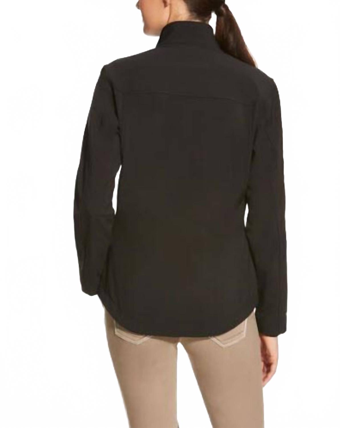 Women's New Team Softshell Logo Jacket In Black