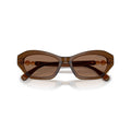 0Sk6048 Geometric Cat-Eye Sunglasses with Gold Accents