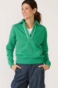 Women's Elsie Piped Polo Sweatshirt
