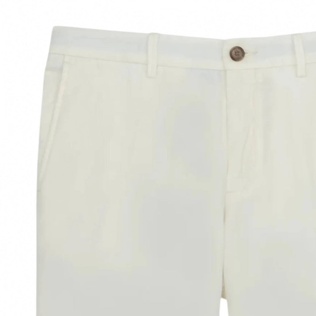 Men's Linen Blend Shorts In Cream