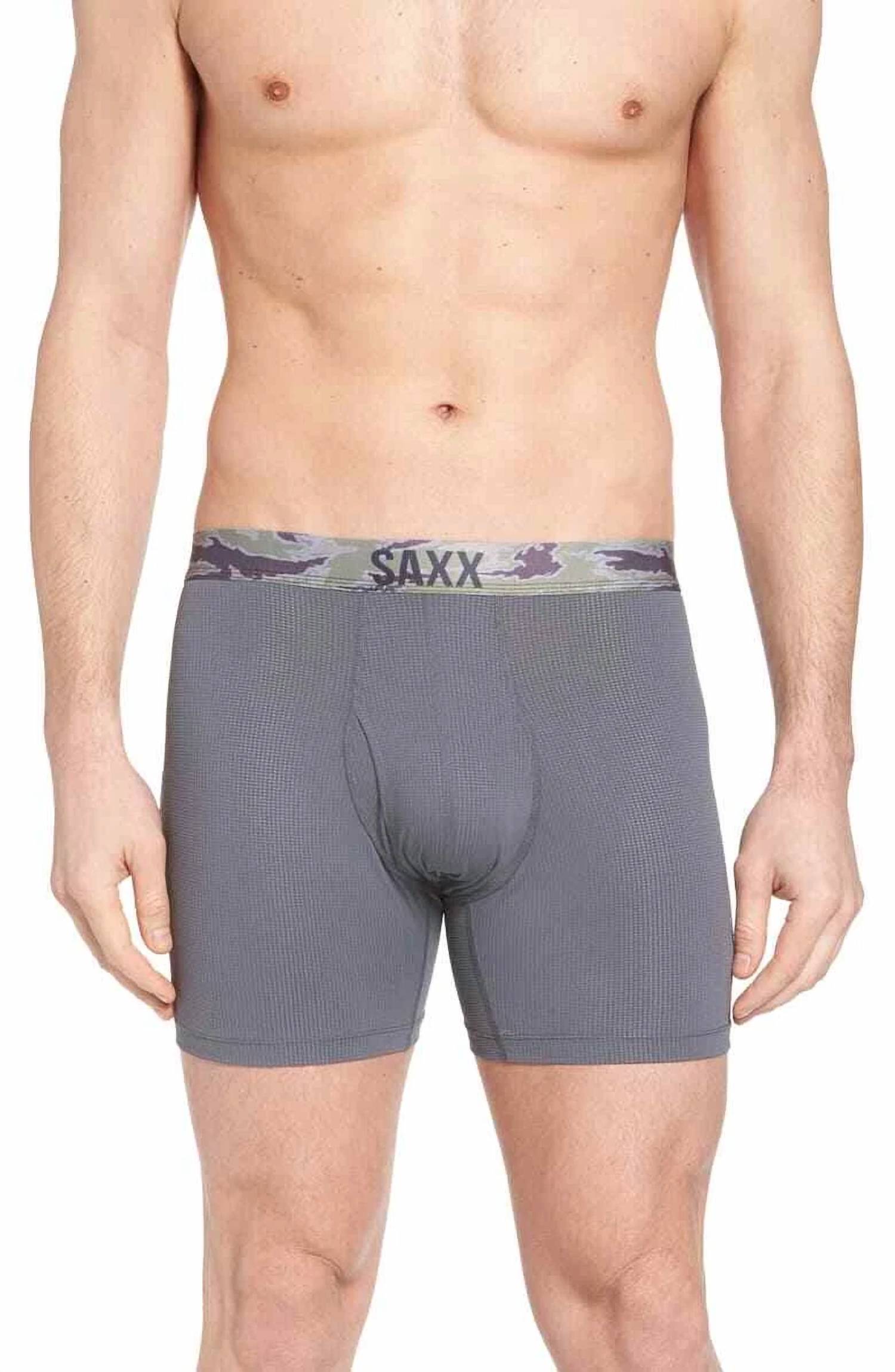 Quest Print Boxer Brief In Charcoal