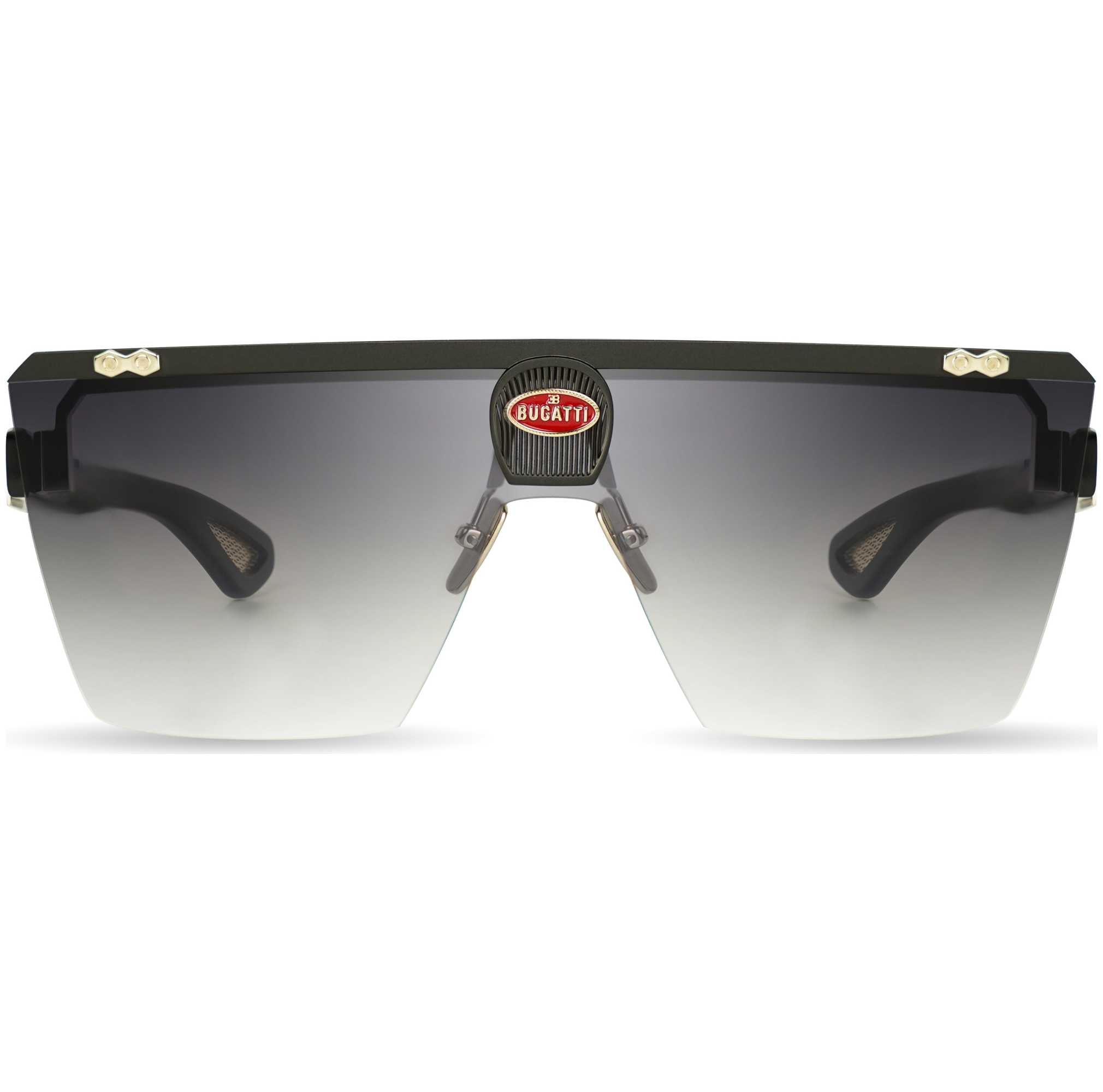 Bugatti Men's 42 mm Black Sunglasses