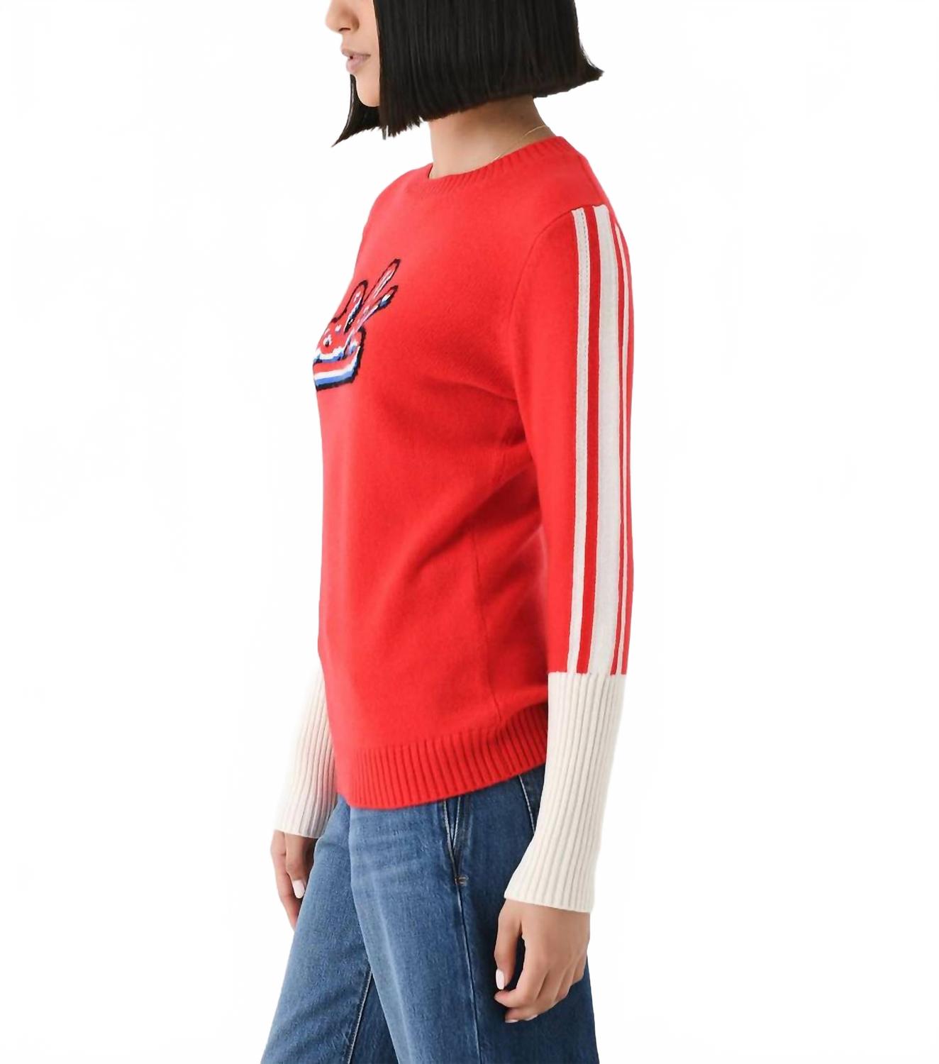 Apres Crew Sweater In Red