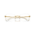 0Sk1031 Gold Rimless Eyeglasses with Crystal Accents