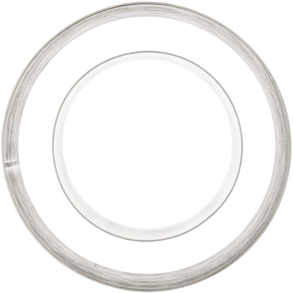 Kuchenprofi Stainless Steel 6-Piece Food Mold Forming Rings with Tamper/Pushers, Silver