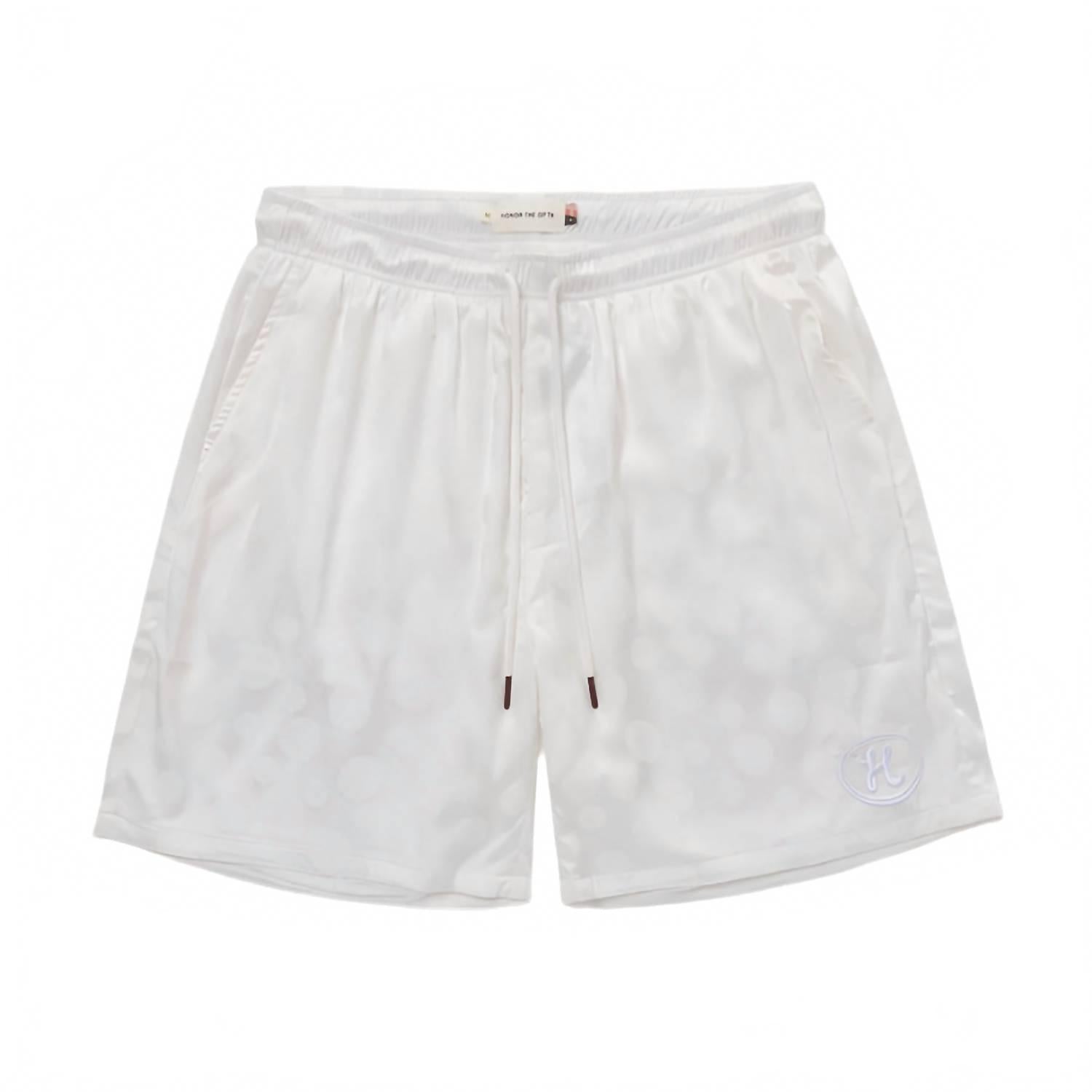 Men's Polka Dot Short In White