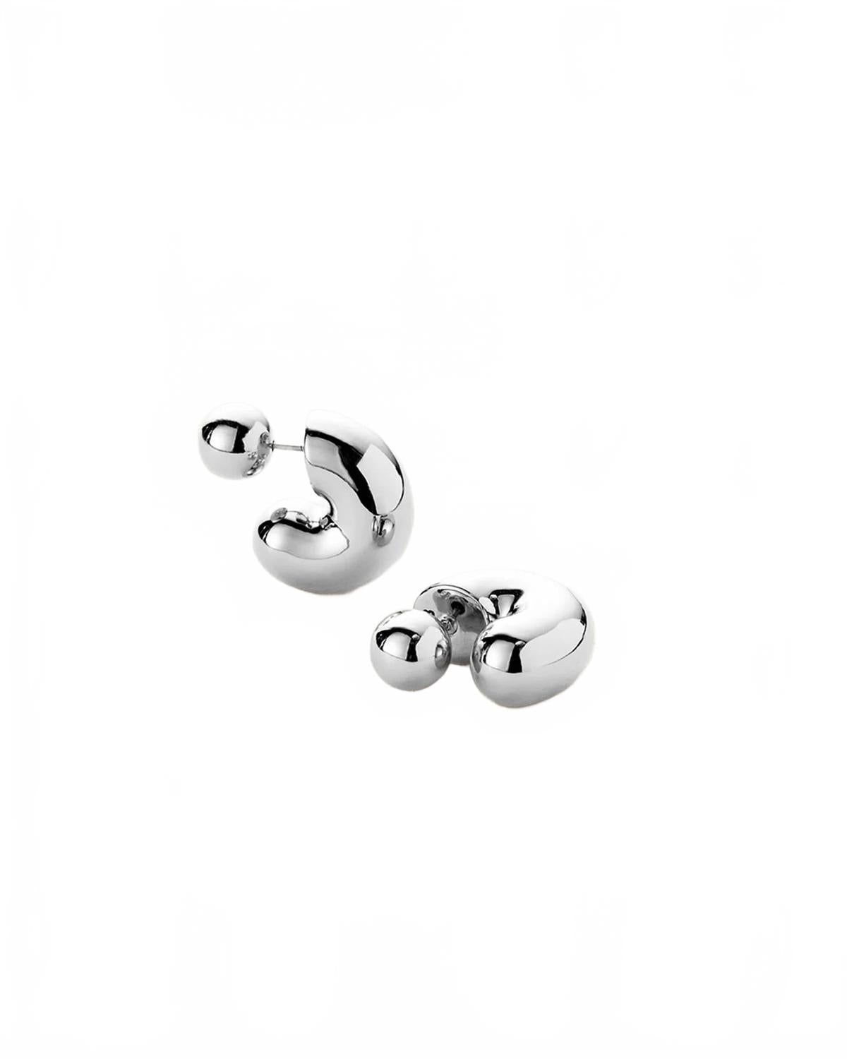 Medium Tomme Hoops In Silver