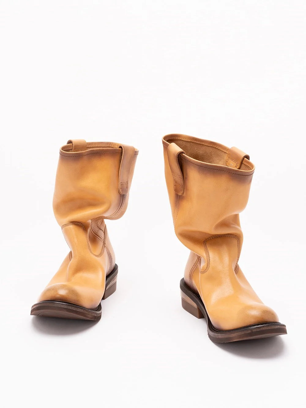 Miu Miu Women Foule Leather Booties
