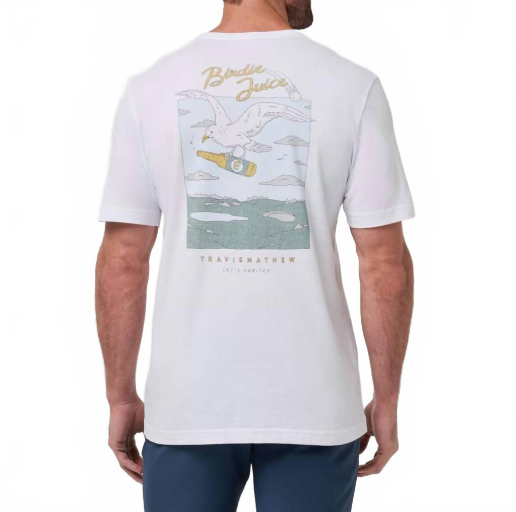 Drink Ticket Short Sleeve Tee In White
