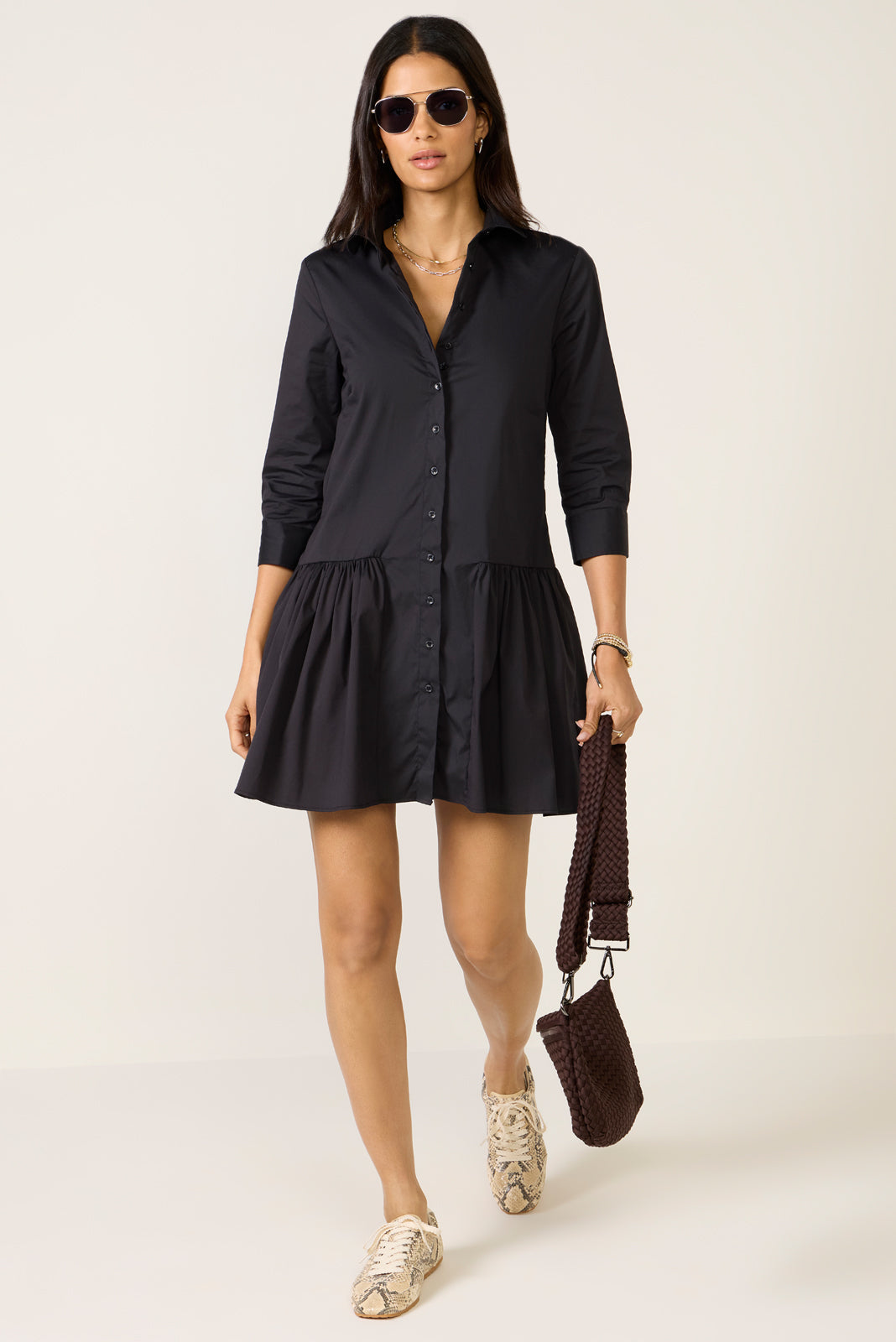 Women's The Drop Waist Shirt Dress