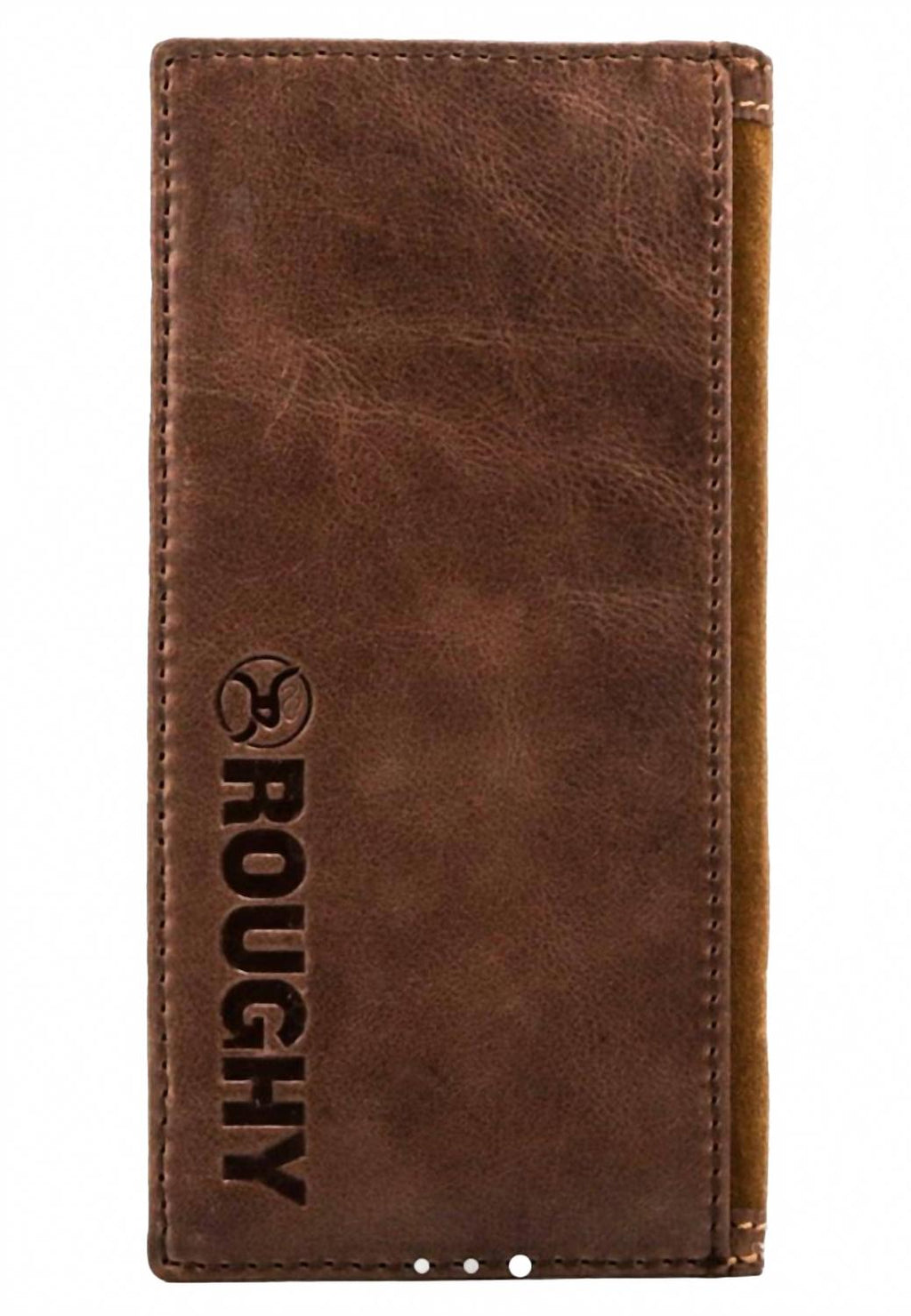 Roughy Leather Rodeo Wallet In Tan/brown
