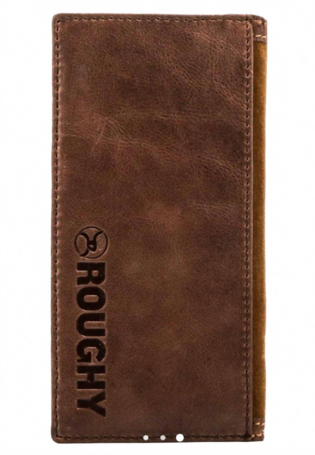 Roughy Leather Rodeo Wallet In Tan/brown