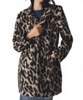 Downtown Button Front Jacket In Leopard Mirage