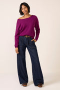 Women's Jessie Whipsitch Off Shoulder Sweater Top