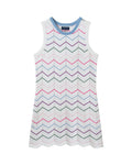 Andy & Evan Crochet Fitted Scallop Dress