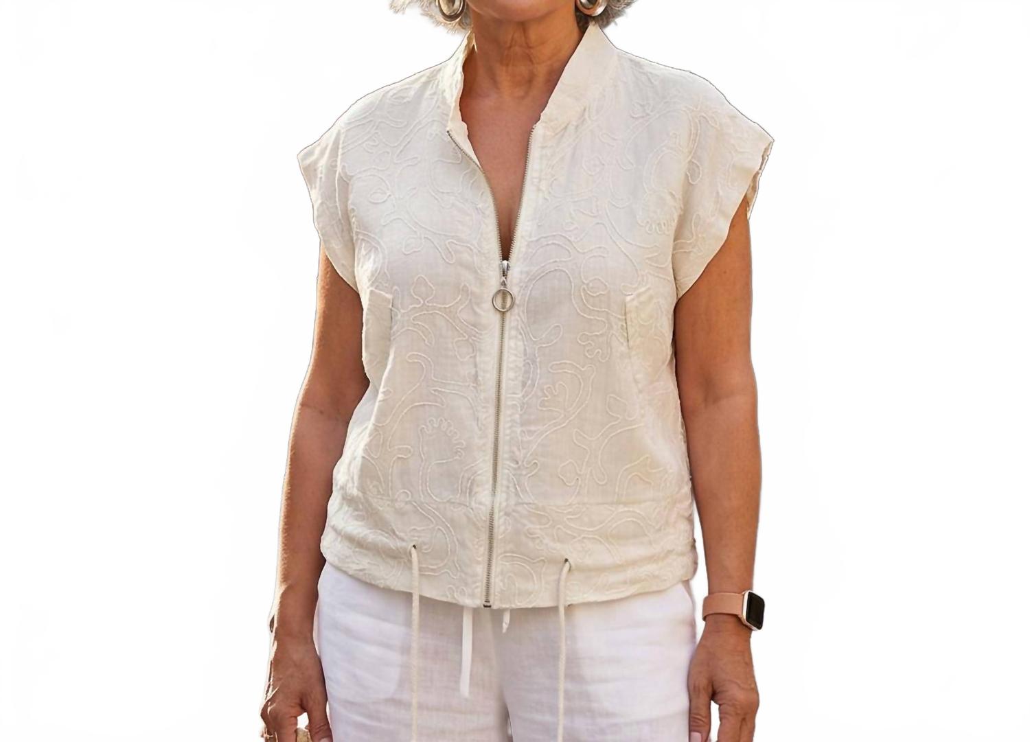 Firenze Cinch Top In Beige