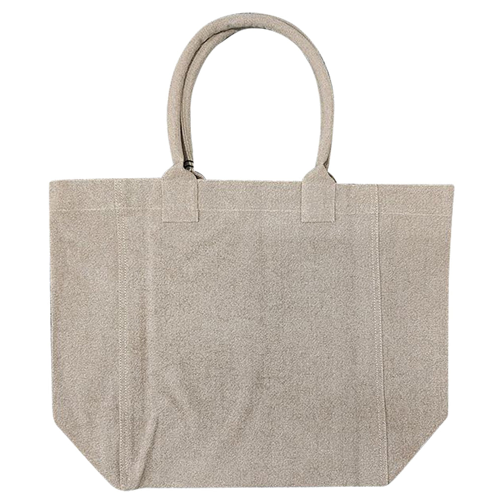 Yenky Logo Embroidered Shopper Bag Beige