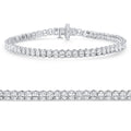 6Ct Oval Cut Diamond Tennis Bracelet 14k White Gold Lab Grown 7" Size: 7