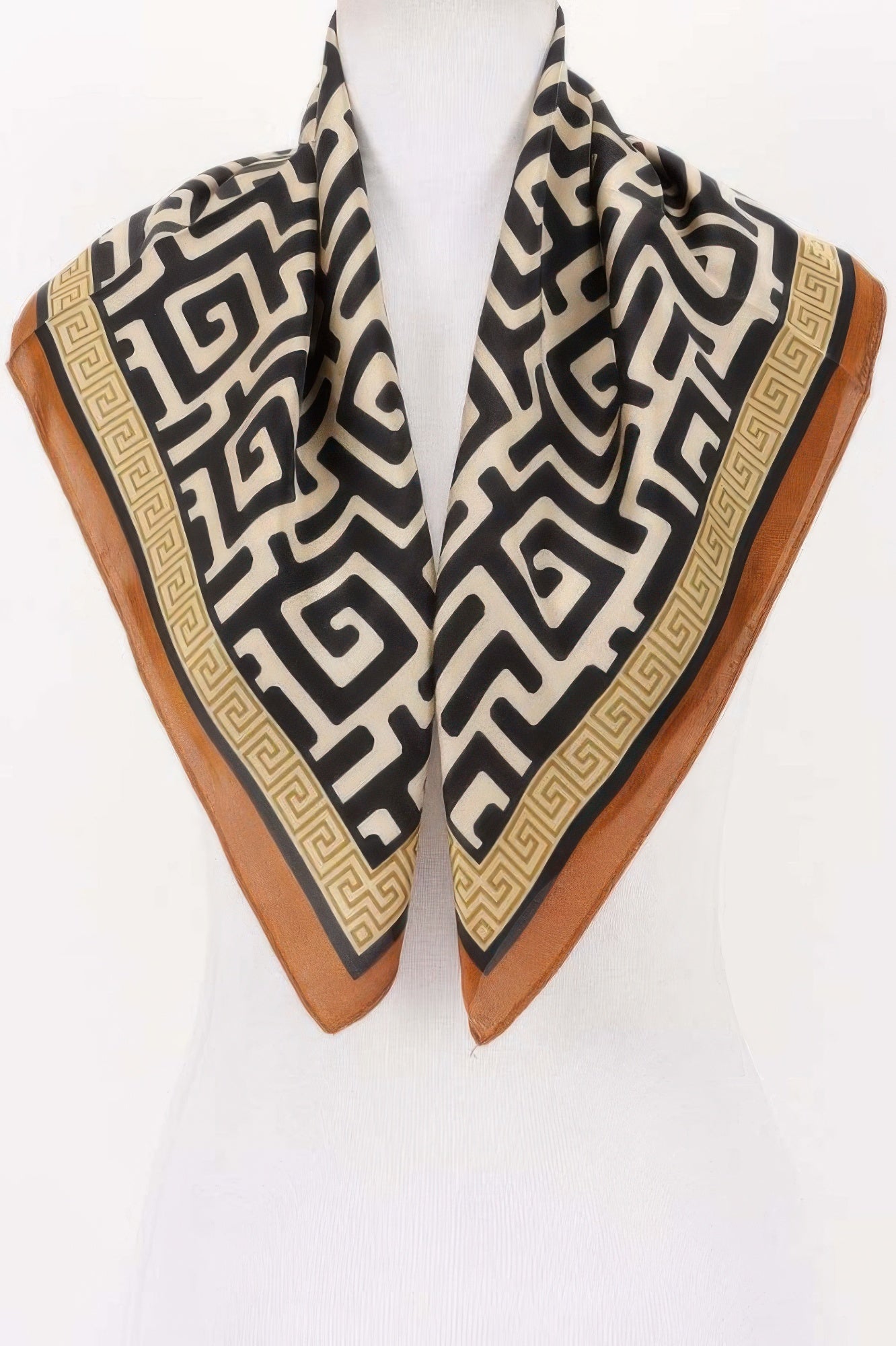 Timeless Geometric Print Bandana for Vintage Charm