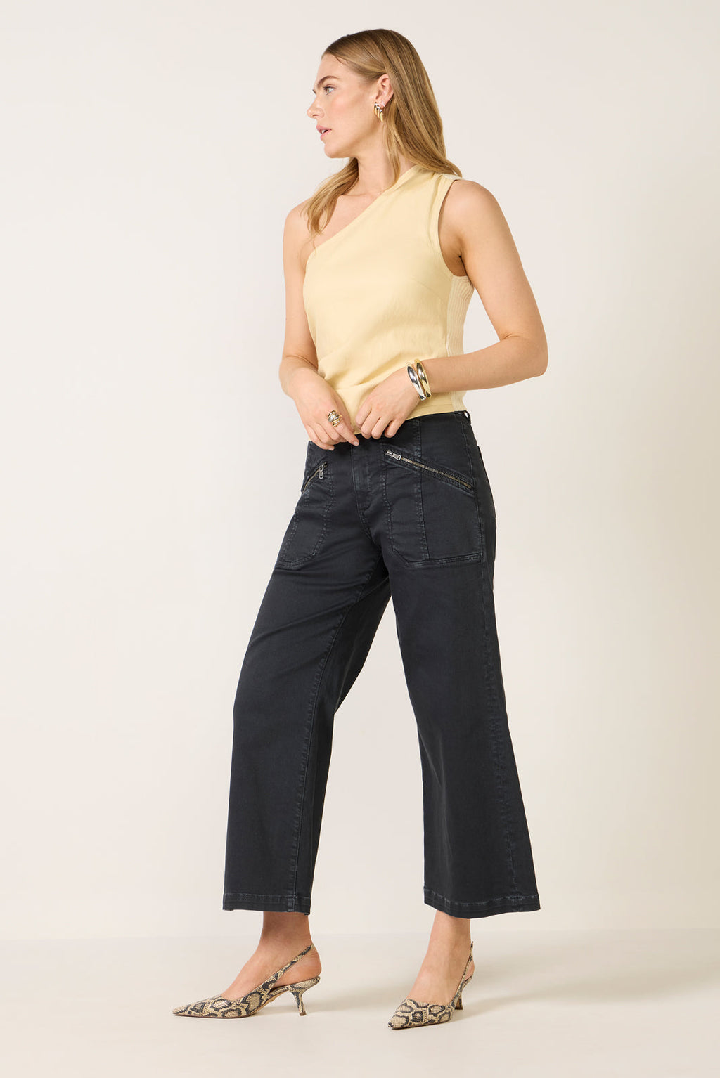 Women's Claire Faux Leather Top